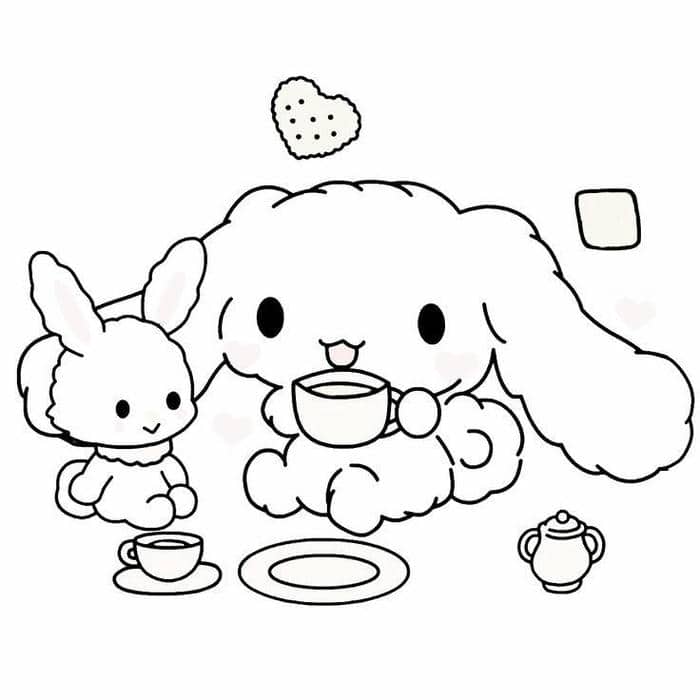 cinnamoroll ระบายสี-1