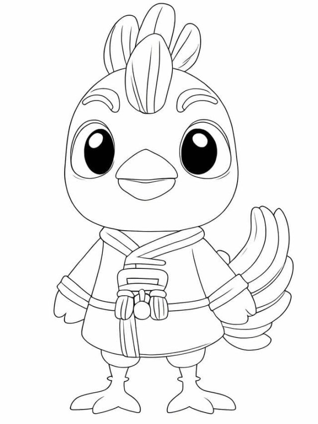 ภาพ ระบายสี ไก่-3