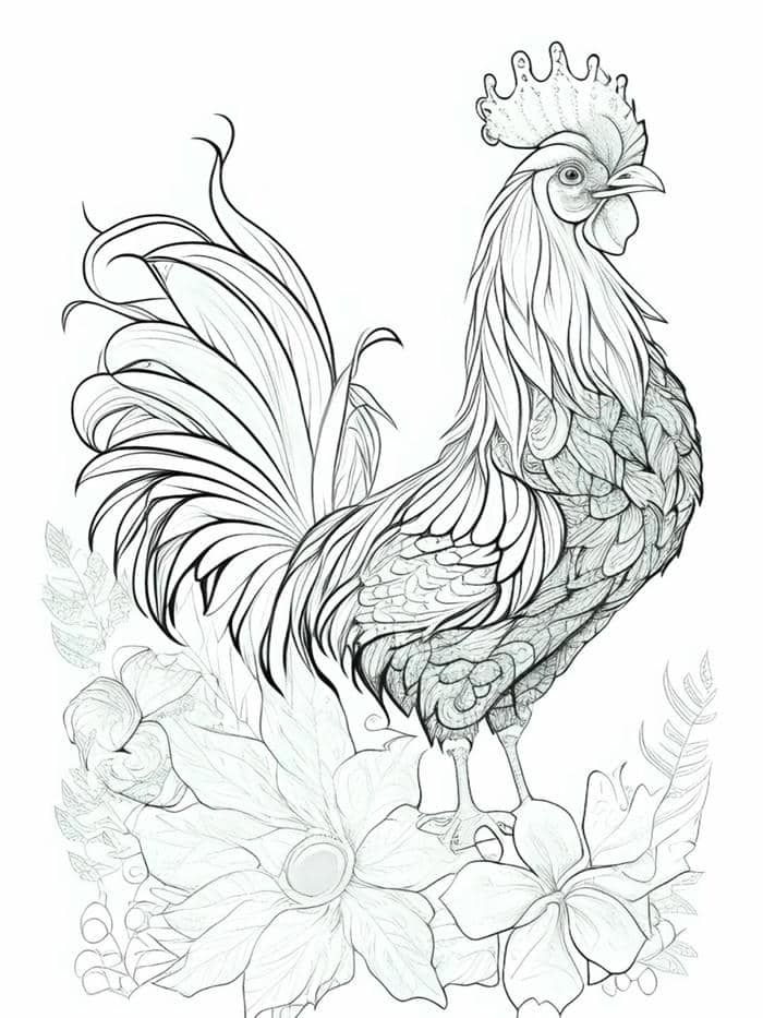 ก ไก่ระบายสี-3