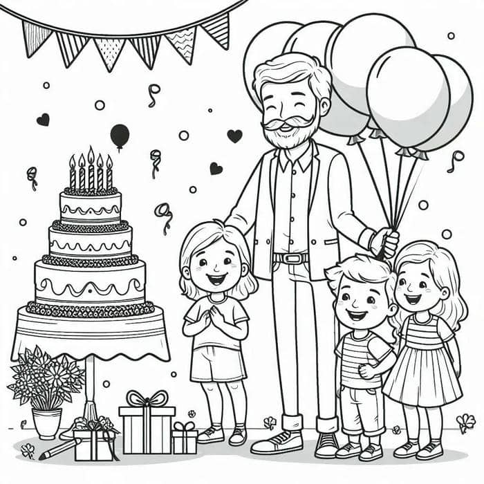 ครอบครัว สุขสันต์ ภาพ ระบายสี ครอบครัว-1