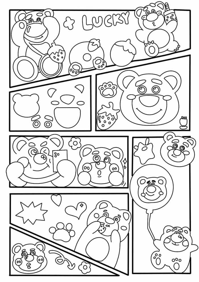 ภาพ ระบายสี หมีพู ระบายสี-1