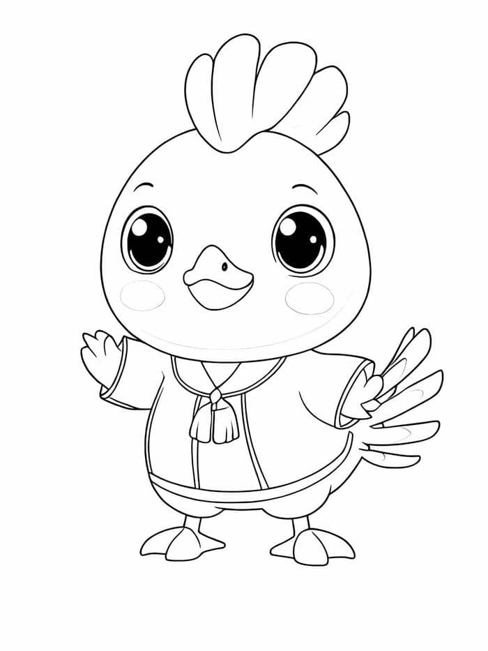 ภาพ ระบายสี ไก่