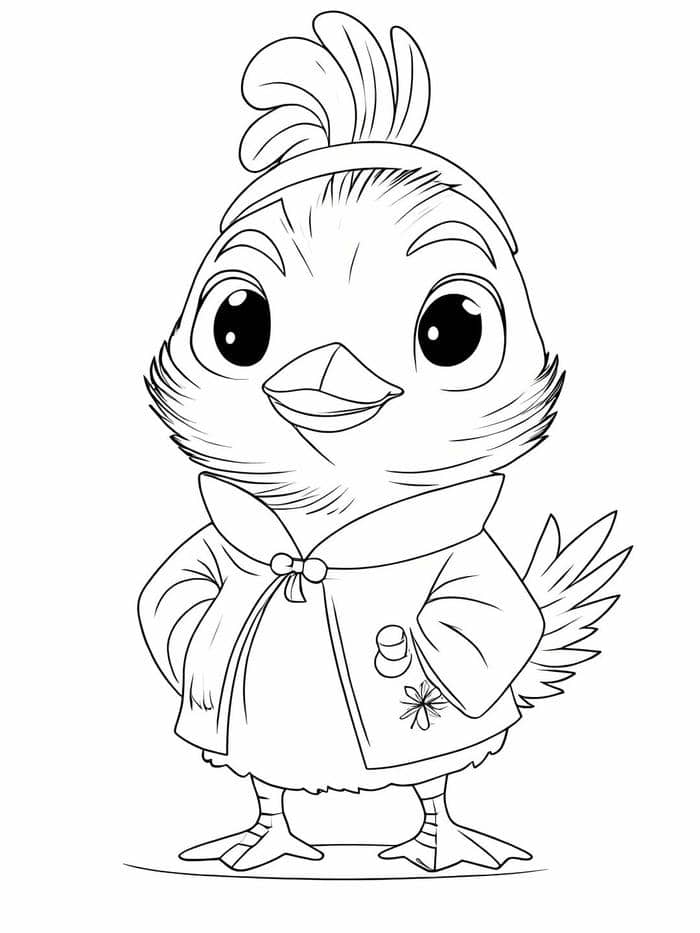 ภาพระบายสีไก่ชน-2