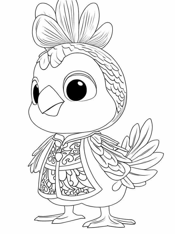 ภาพระบายสีไก่ชน