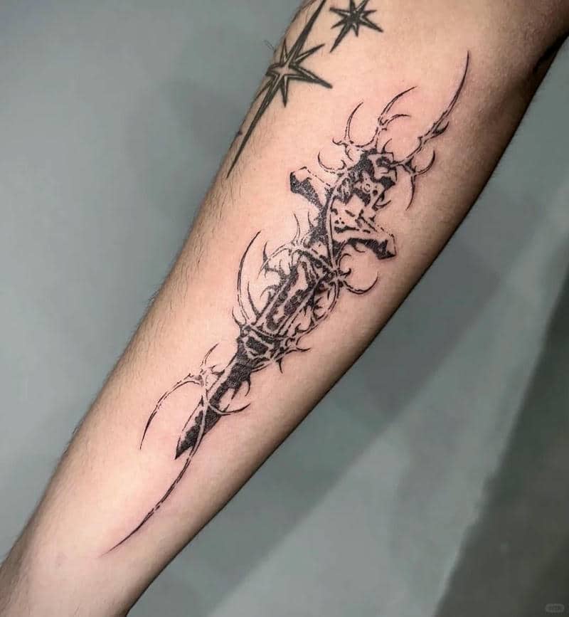 รอยสักมีดดาบ