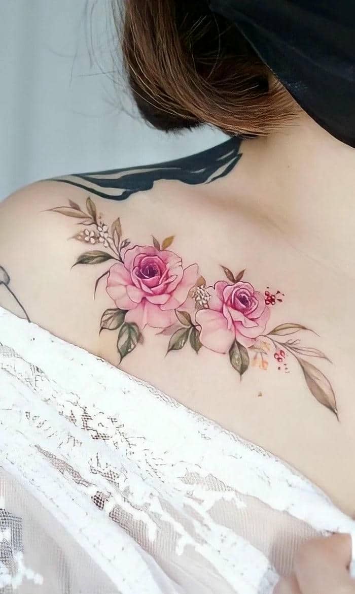 รอยสักรูปกุหลาบ-1