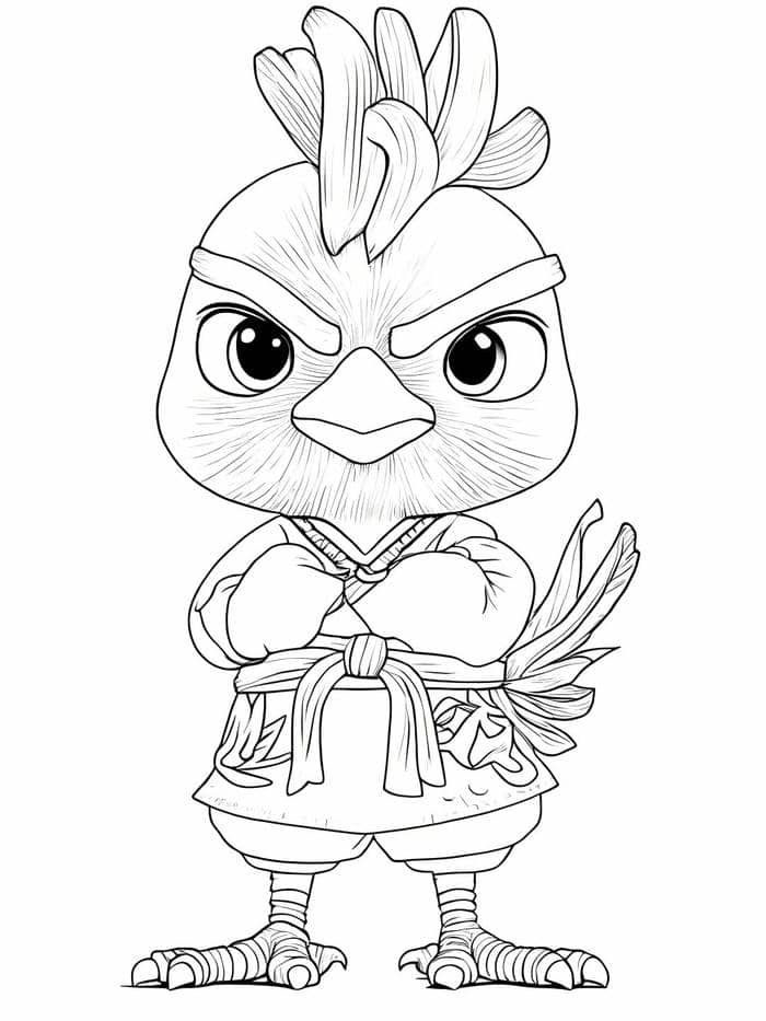 รูป ไก่ระบายสี-3