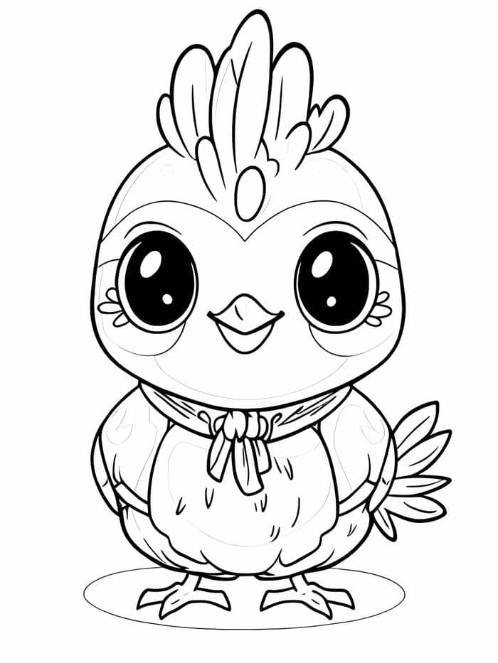 รูป ไก่ระบายสี-4