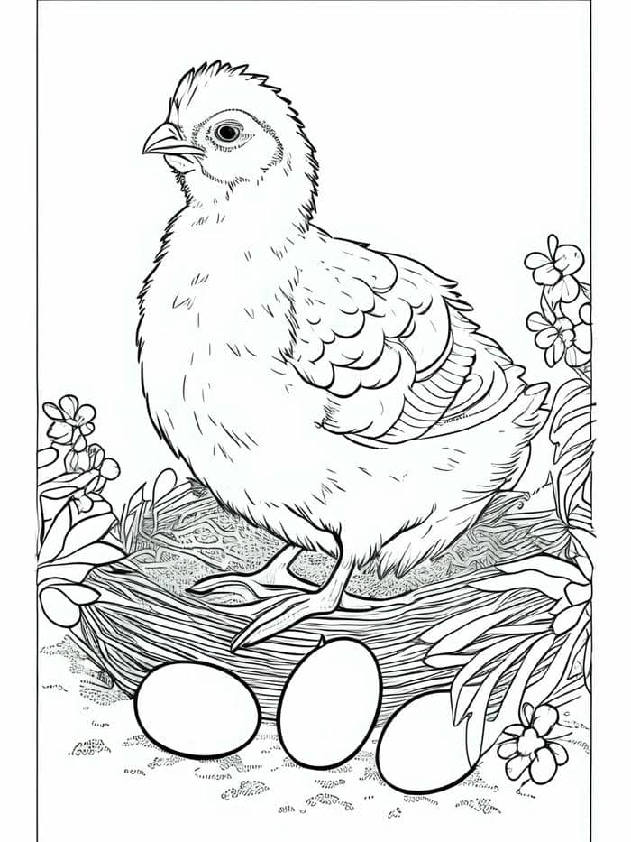 รูป ไก่ระบายสี