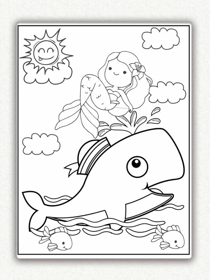 รูปภาพ ระบายสี ปลา-1