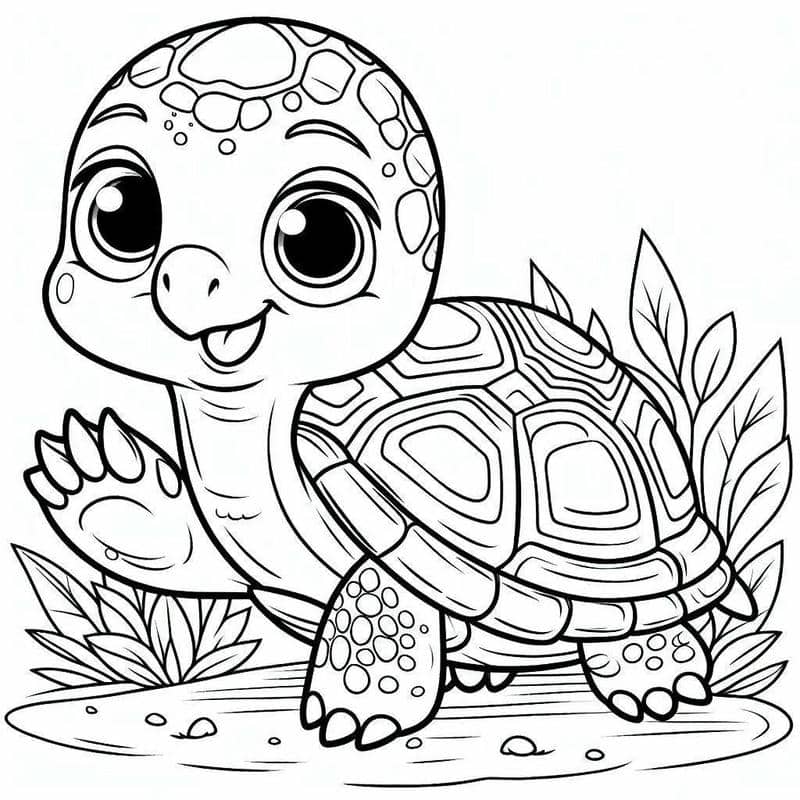 รูปเต่าระบายสี-3