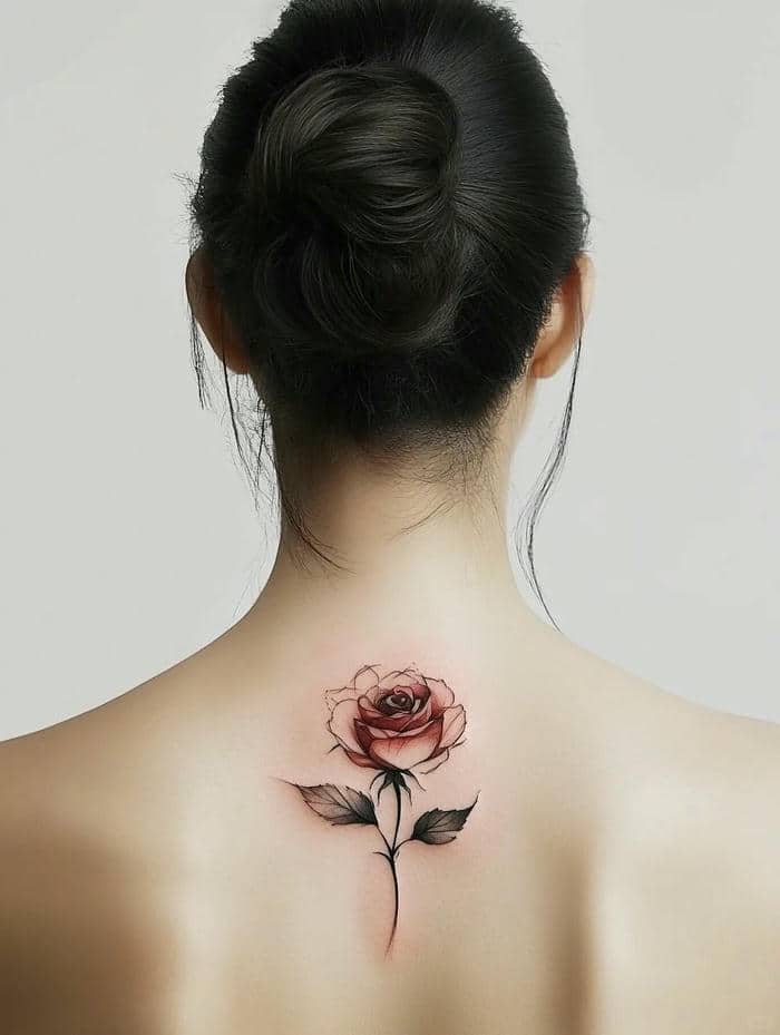 ลายสัก กุหลาบ