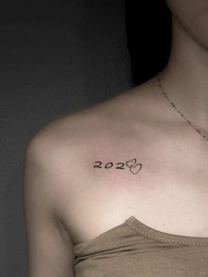ลายสัก ตัวเลข 1999
