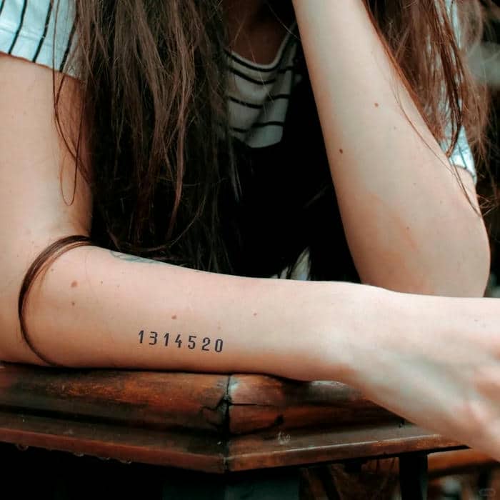 ลายสัก ตัวเลข