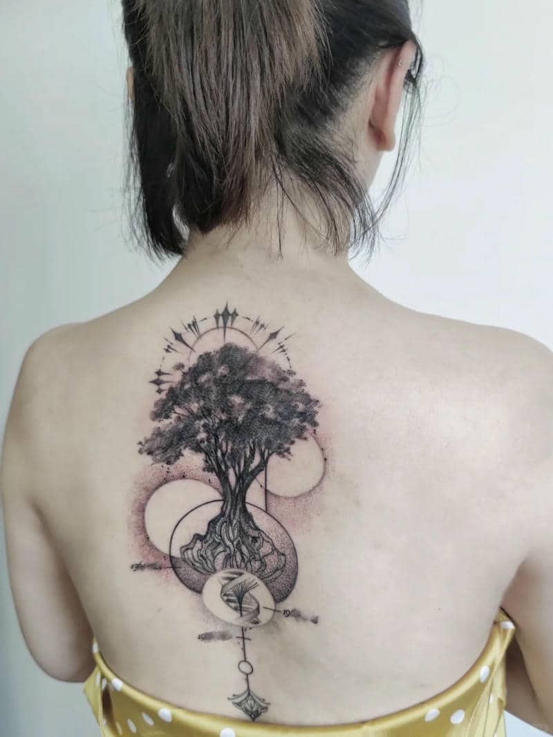 ลายสัก ต้นไม้