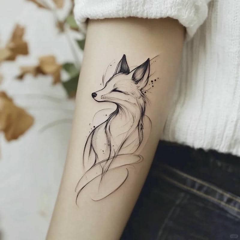 ลายสักจิ้งจอกเก้าหาง