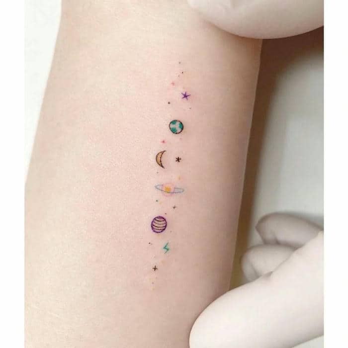 ลายสักดาวเคราะห์