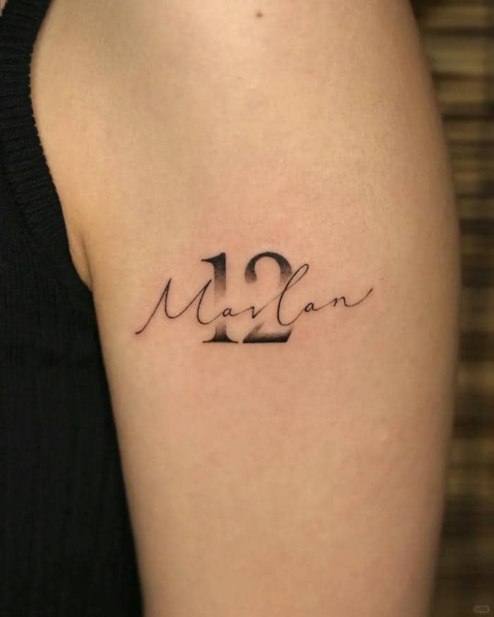 ลายสักตัวเลข2007