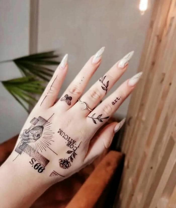 ลายสักที่นิ้วมือสวยๆ-1