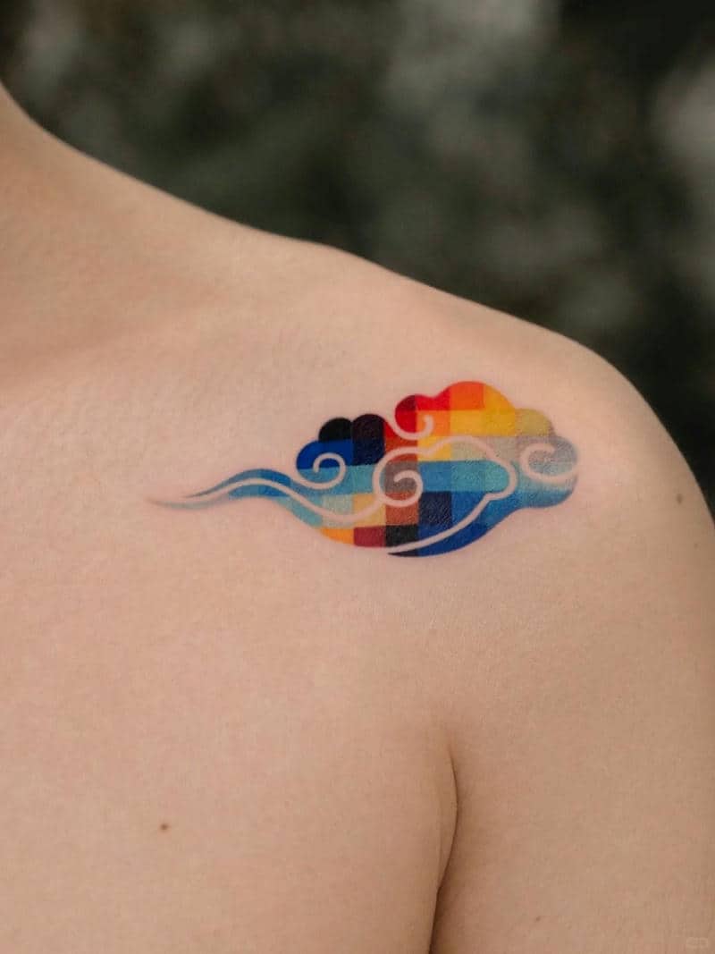 ลายสักรูปเมฆ