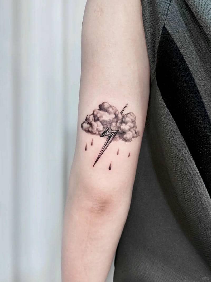 ลายสักเมฆสวยๆ