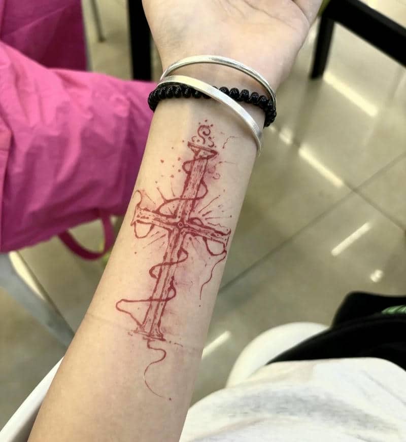 ลายสักไม้กางเขนเท่ๆ-1