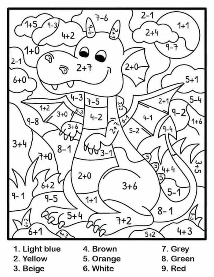 ภาพ ระบายสี ตัวเลข-1