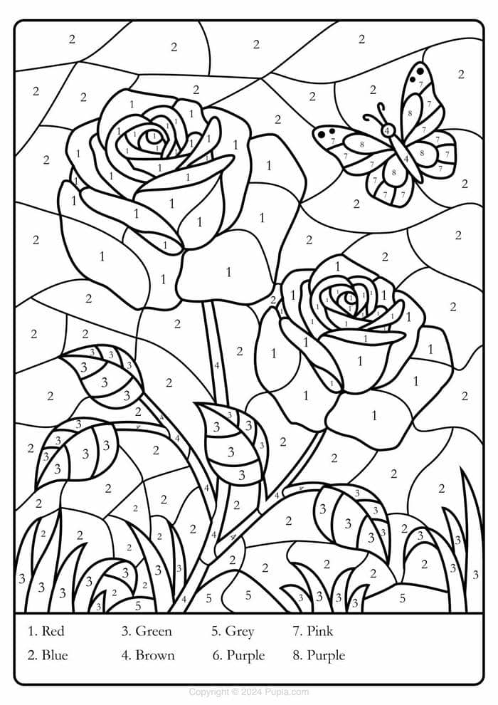 ภาพ ระบายสี ตาม ตัวเลข-2