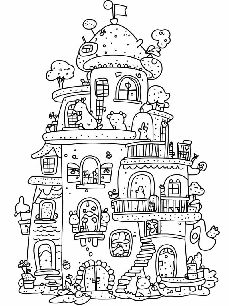 ภาพ ระบายสี บ้าน ของ ฉัน-1