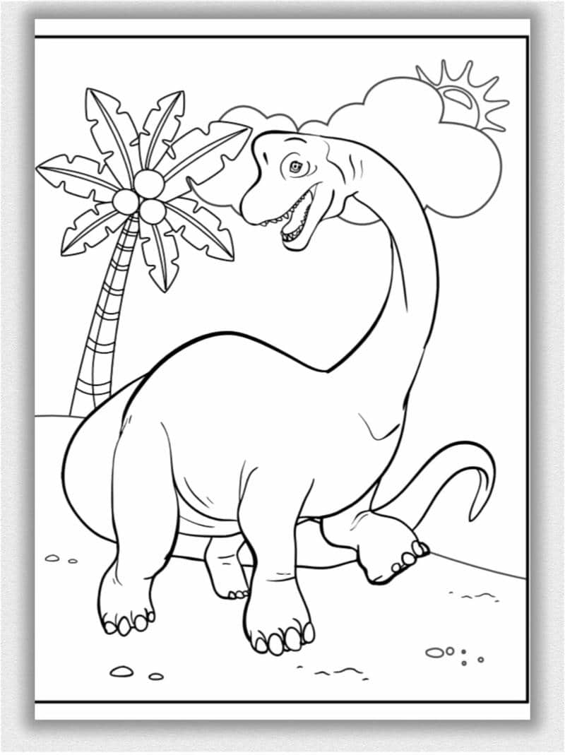ภาพระบายสี ไดโนเสาร์