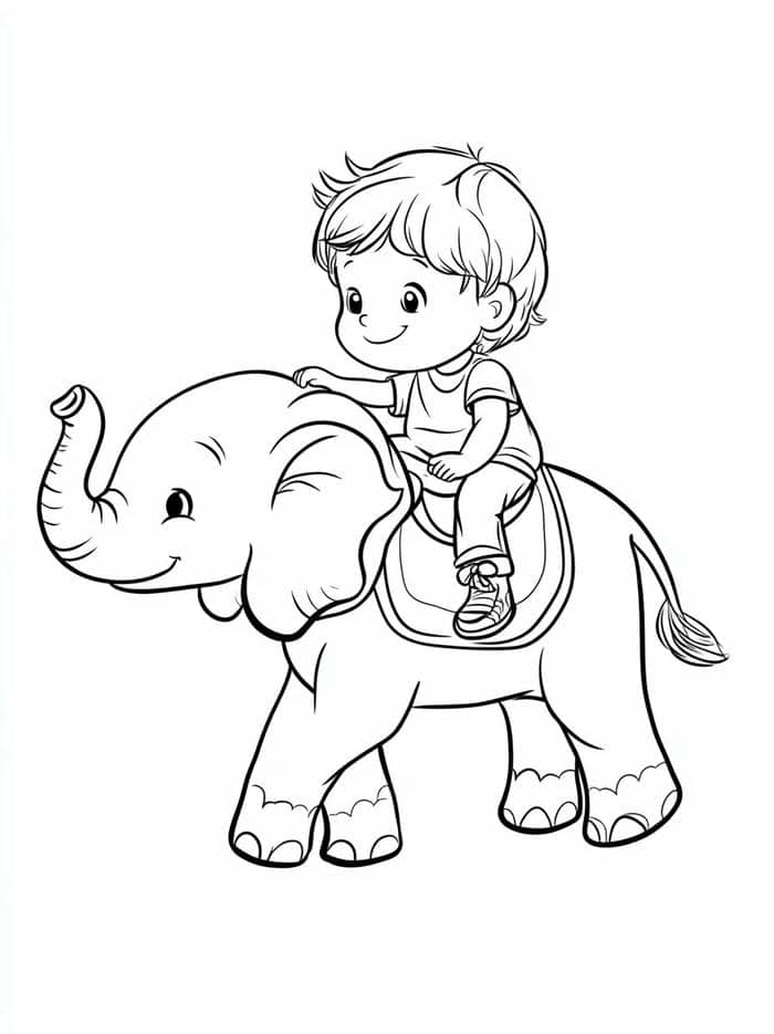 รูป ระบายสี ช้าง-1