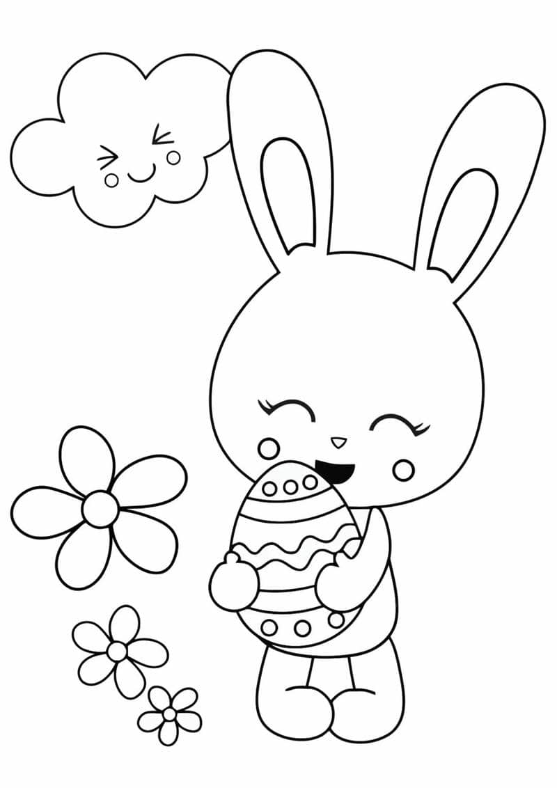 รูปภาพ กระต่าย ระบายสี-1