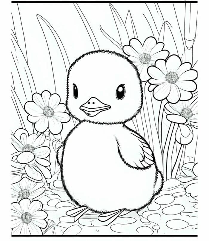 รูปภาพ ระบายสี เป็ด-1
