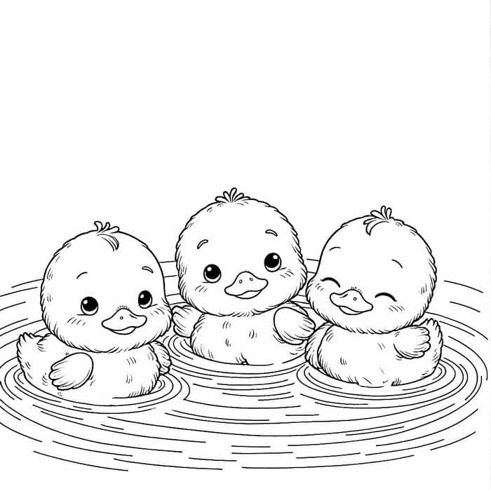รูปเป็ดระบายสี-1